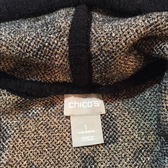 Chico’s Women’s 1 leopard snap front sweater coat - Picture 3 of 8